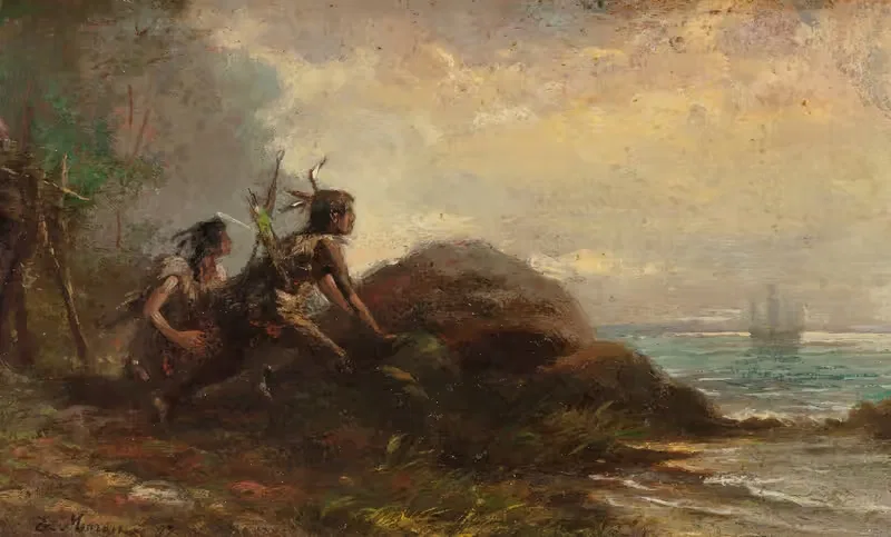 На страже by Эдвард Моран, 1897 — digital art print download