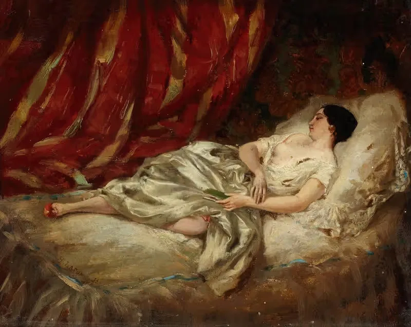 Resting by Henri Lafon, 1853 — digital art print download
