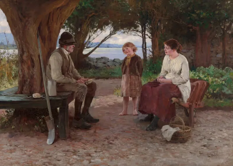 The Storyteller by Howard Helmick, 1885 — digital art print download