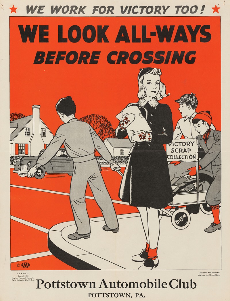 We look all-ways before crossing by Аноним, 1944 — digital art print download