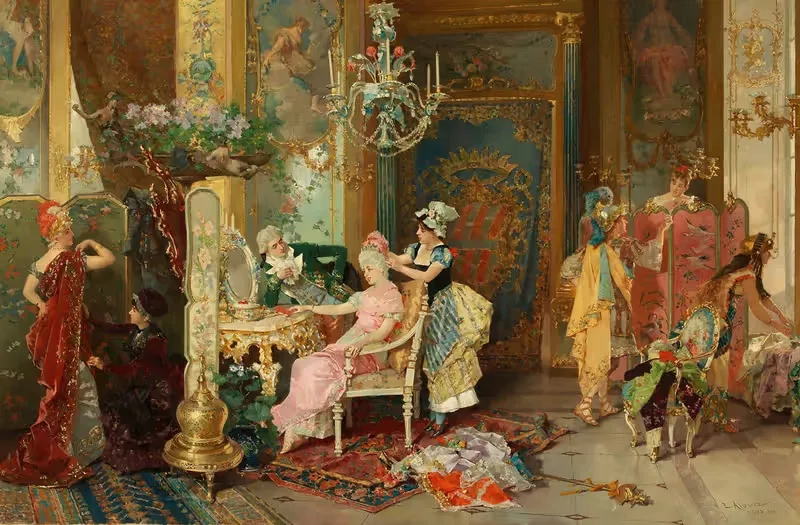 Костюмированный бал by Луис Альварес Каталя, 1881 — digital art print download