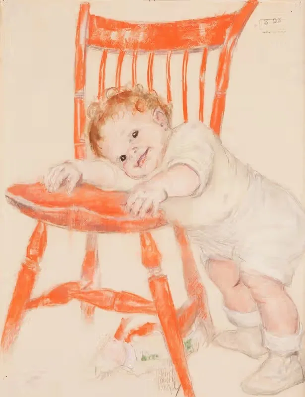 Младенец с креслом by Мод Таузи Фанжел, 1925 — digital art print download