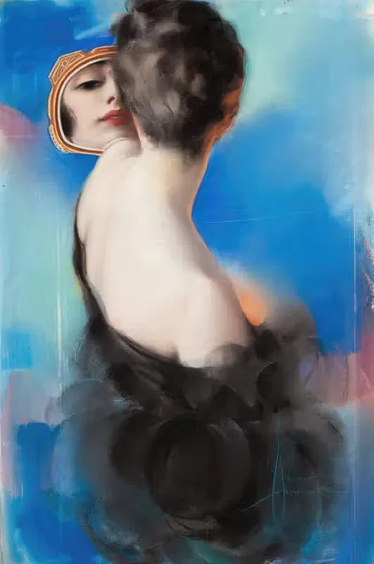 American Sunday cover illustration — Rolf Armstrong