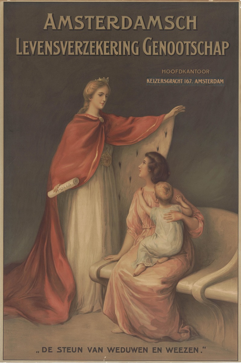 Amsterdamsch Levensverzekering Genootschap by Аноним, 1900 — digital art print download