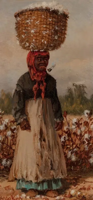 Woman in Cotton Field — William Aiken Walker