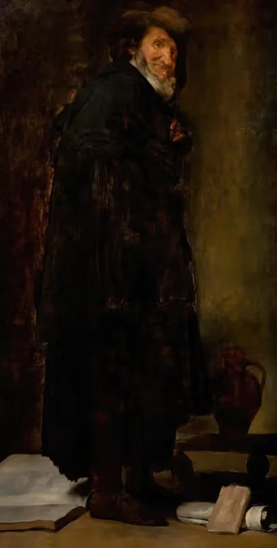 Copy of Velázquez's Menippus — William Merritt Chase