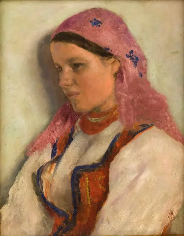 Девушка из Броновице by Александр Гиерминьский, 1893-1894 — digital art print download