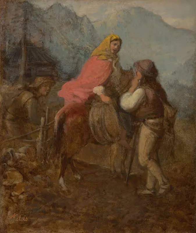 A Highlander Woman on Horseback — Aleksander Kotsis