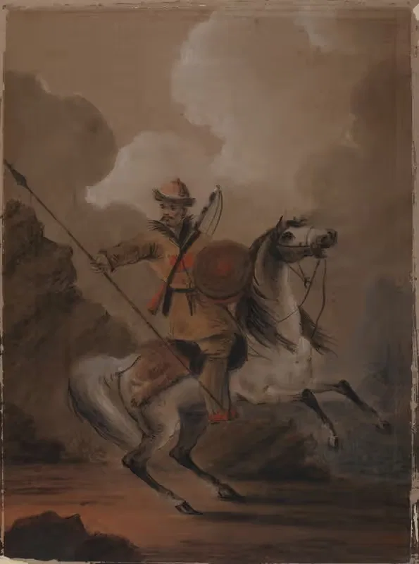 Черкес на лошади by Александр Орловский, 1816 — digital art print download
