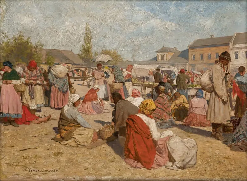 Ярмарка в Величке by Антоний Козакевич — digital art print download