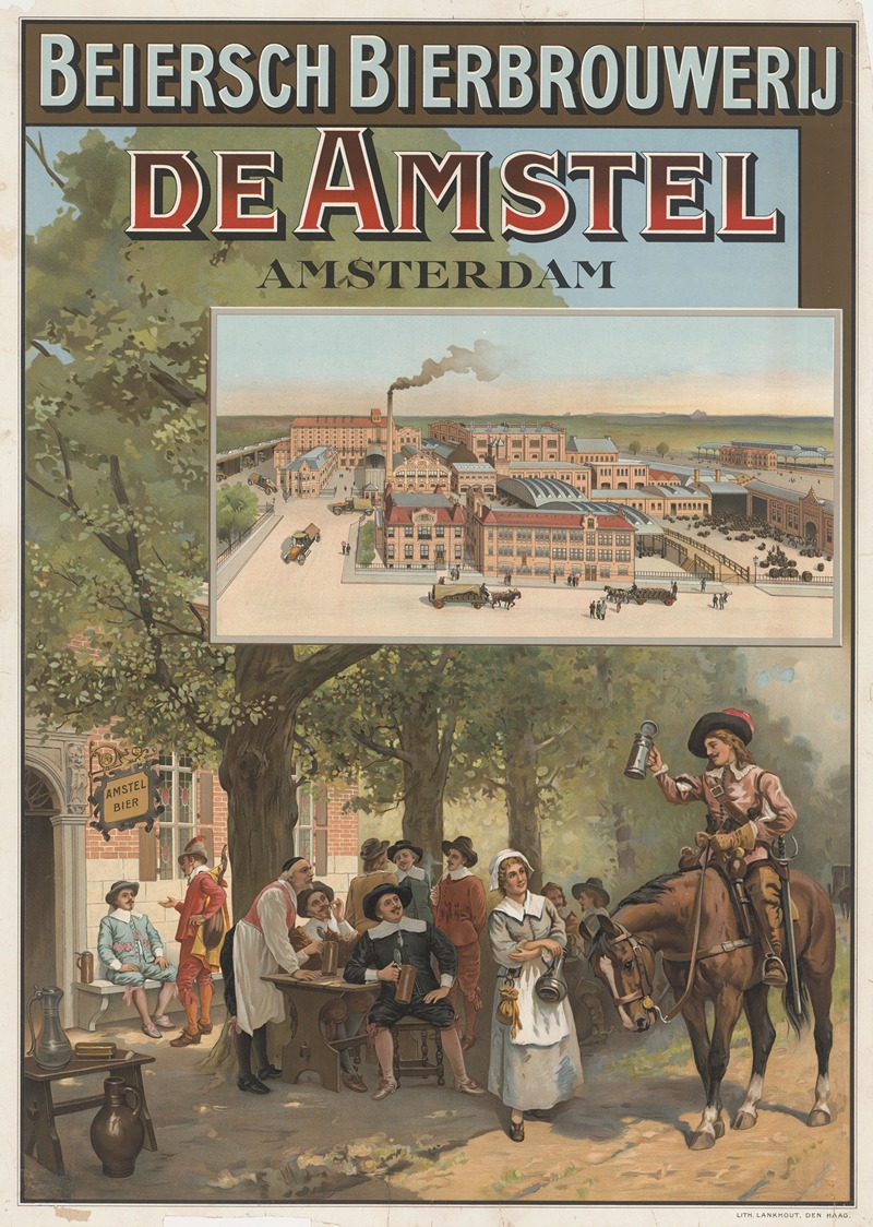Beiersch Bierbrouwerij De Amstel Amsterdam by Аноним, 1910 — digital art print download