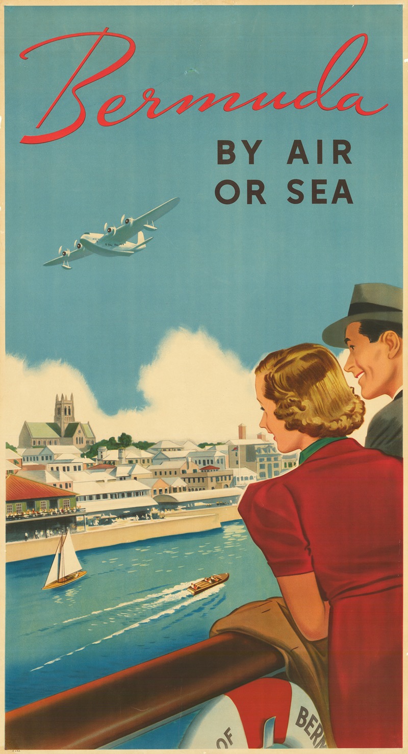 Bermuda By Air or Sea by Аноним — digital art print download