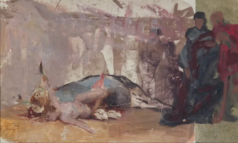 Эскиз к картине 'Кристиан Дирке' by Генрик Симирядзкий, 1897 — digital art print download