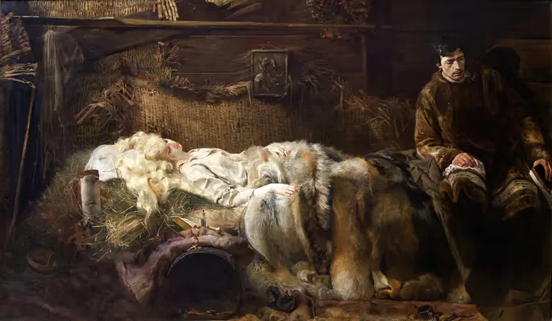Death of Ellenai — Jacek Malczewski