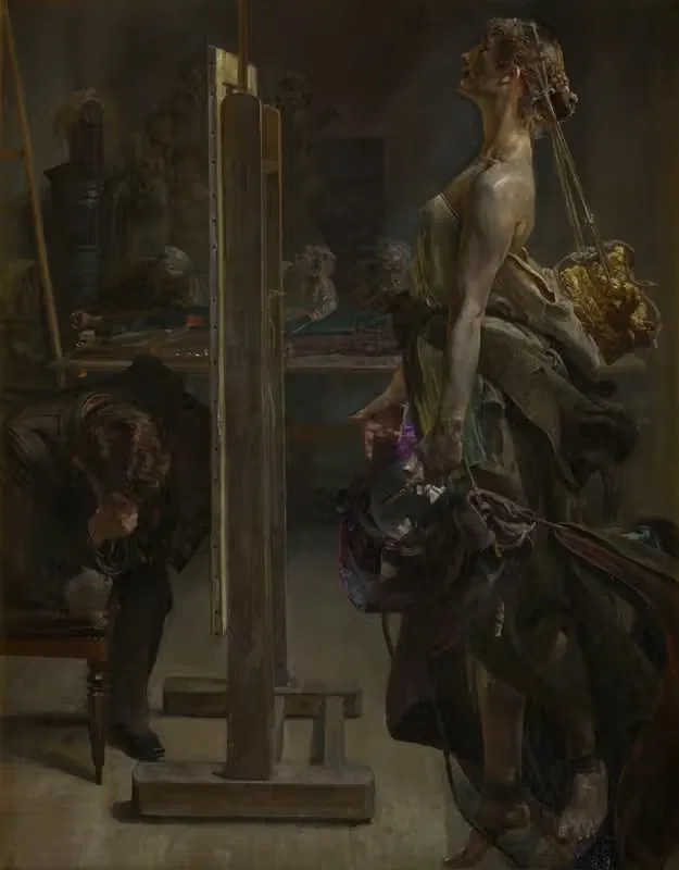 Вдохновение художника by Яцек Мальчевский, 1897 — digital art print download