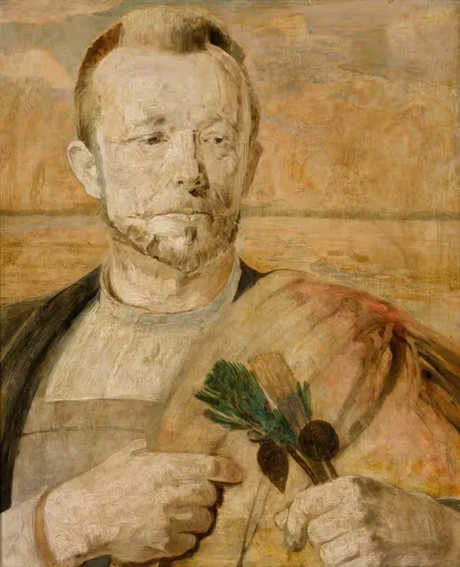 Portrait of Aleksander Mroczkowski — Jacek Malczewski