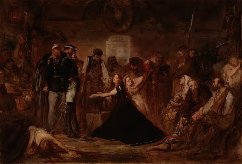 Полония 1863 (Польша в цепях) by Ян Матейко, 1864 — digital art print download