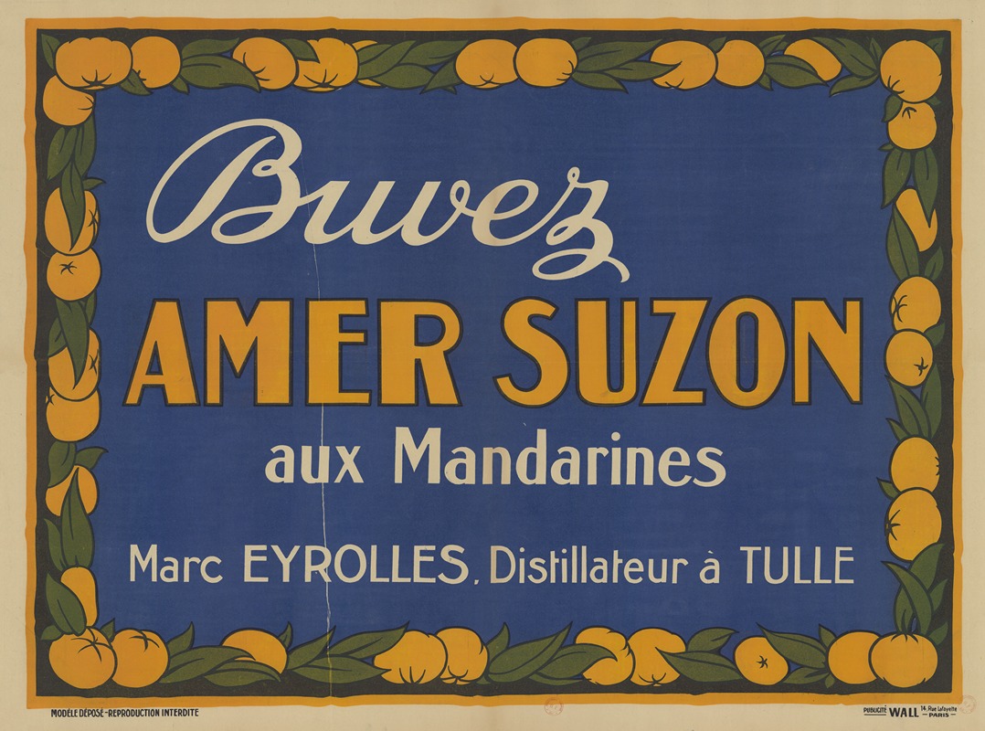 Buvez 'Amer Suzon' aux mandarines — Anonymous