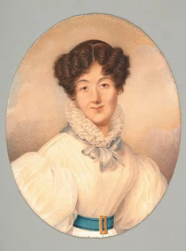 Дама в белом платье by Жозеф Бордес, 1827 — digital art print download