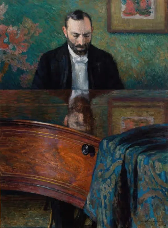 Ясиньский за пианино by Юзеф Панкевич, 1908 — digital art print download