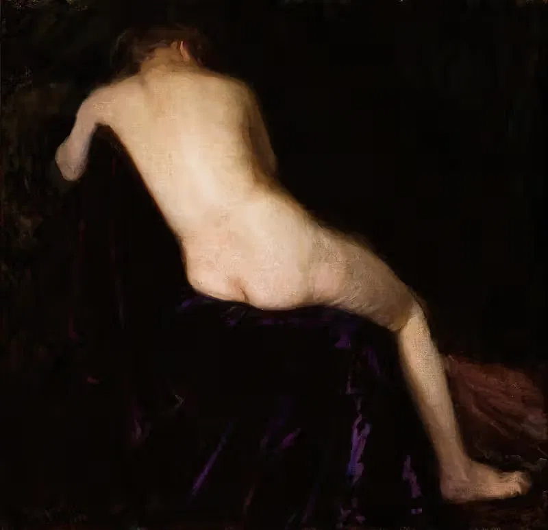 Женский ню by Леон Вычулковский, 1907 — digital art print download
