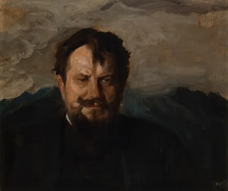 Portrait of Jan Kasprowicz — Leon Wyczółkowski