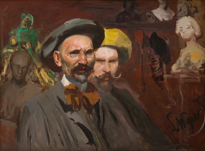Автопортрет с Константы Лащкой by Леон Вычулковский, 1901 — digital art print download