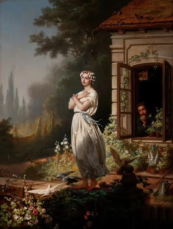 Зося утром by Леонард Людвик Стражыньский, 1863 — digital art print download