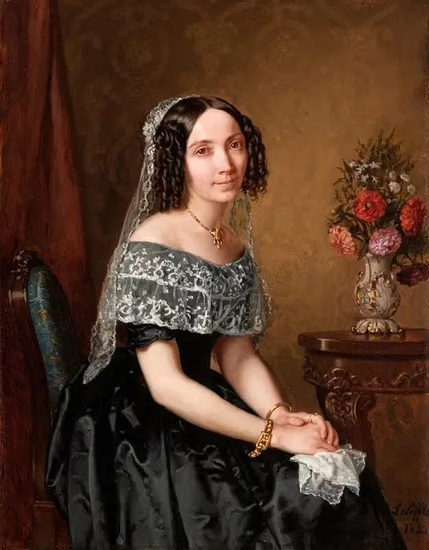 Женский портрет by Леопольд Лёффлер, 1851 — digital art print download