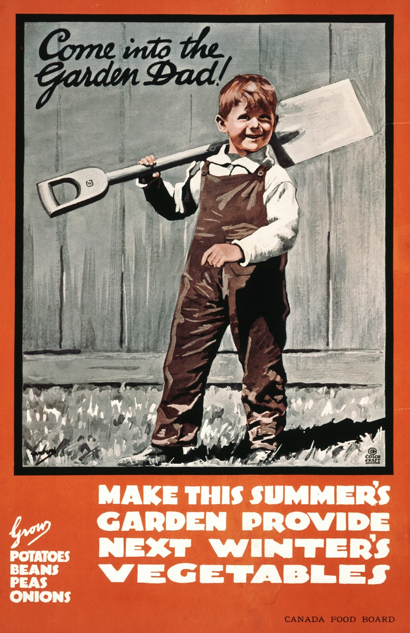 Come into the garden dad! by Аноним — digital art print download