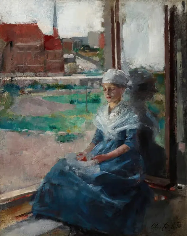 Бретонская женщина by Ольга Бознянская, 1890 — digital art print download