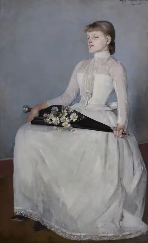 Lady in a White Dress — Olga Boznanska