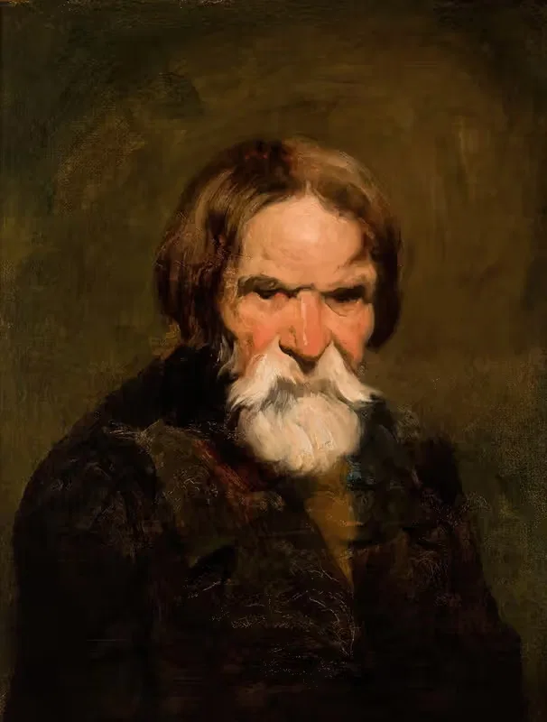 Этюд бородатого крестьянина by Пётр Михаловский, 1846-1848 — digital art print download