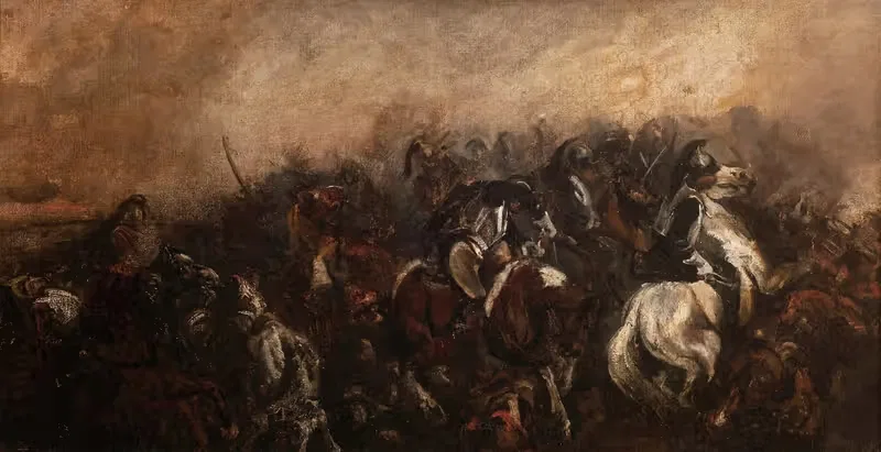 The Battle of Mozhaisk — Piotr Michałowski