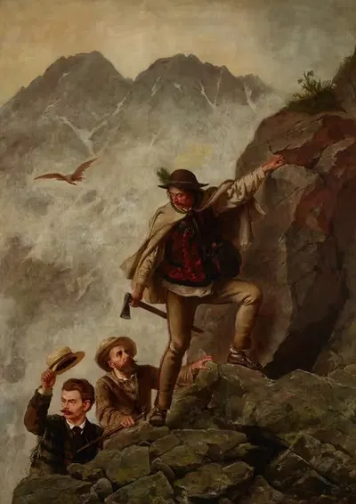 Гид и туристы в Татрах by Валерий Эляшз-Радзиковский, 1878 — digital art print download