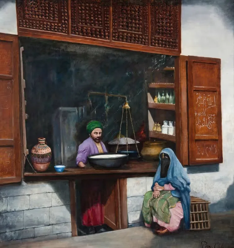 Турецкий молочный магазин by Виктор Порай-Хлебовский, 1927 — digital art print download