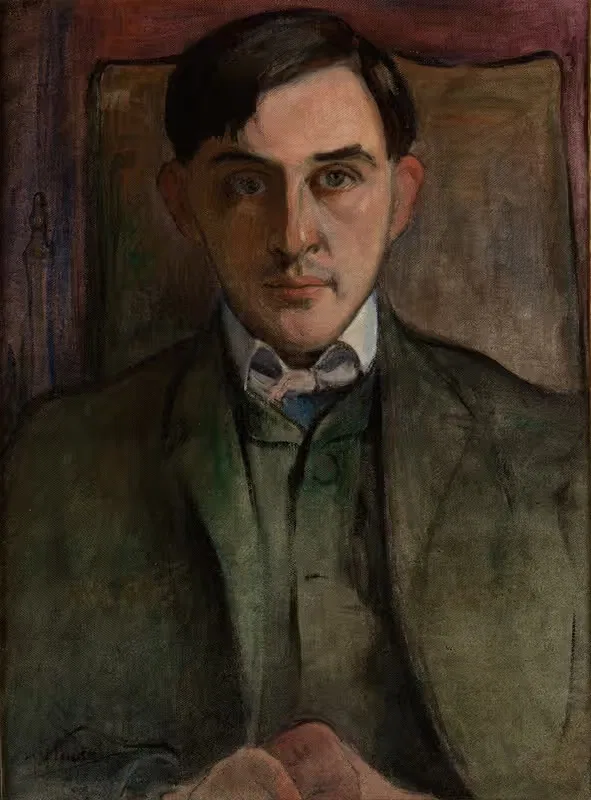 Portrait of Stanisław Ignacy Witkiewicz — Władysław Ślewiński