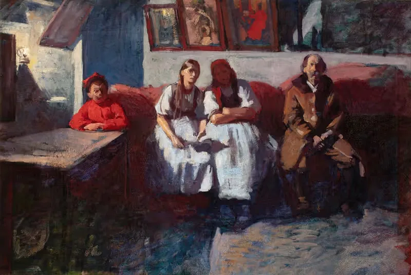 Семья Миколайчиков by Влодзимеж Тетмайер, 1901 — digital art print download