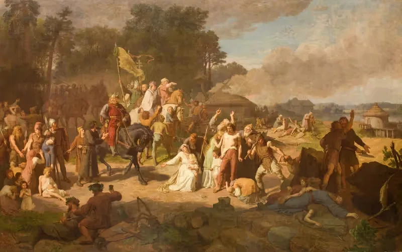 Печальная апостольская миссия by Войцех Герсон, 1866 — digital art print download