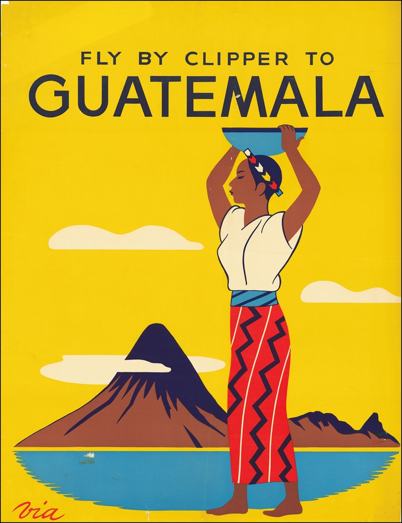 Fly By Clipper To Guatemala by Аноним — digital art print download