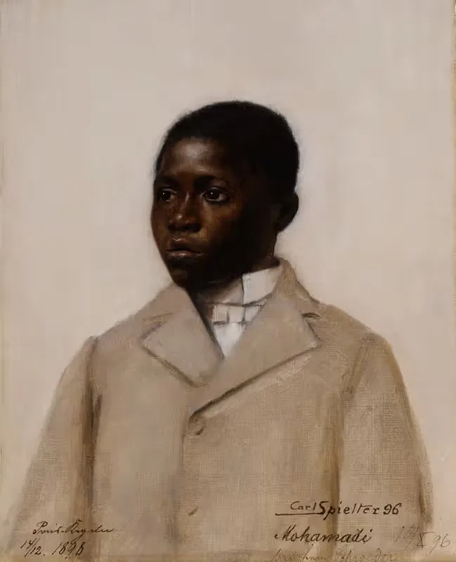 Portrait of Mohamadi — Carl Johann Spielter
