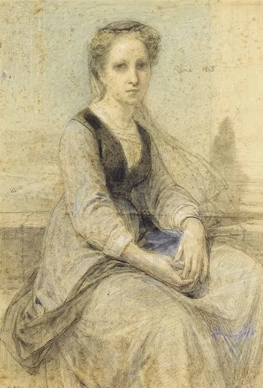 Римская женщина by Диоген Майяр, 1865 — digital art print download