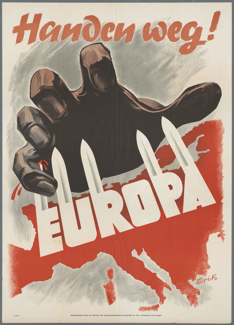 Handen weg! Europa by Аноним, 1943 — digital art print download