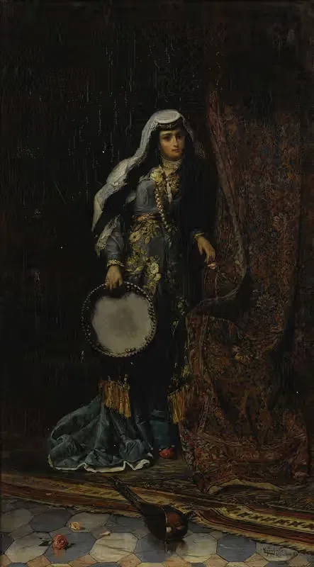 Harem Girl by Ferencz Eisenhut, 1882 — digital art print download