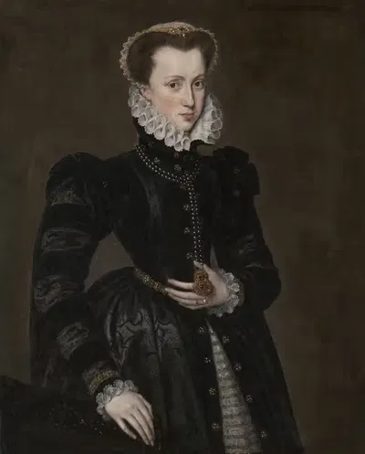Portrait of a Court Lady by Follower of Antonis Mor, 1560 — digital art print download