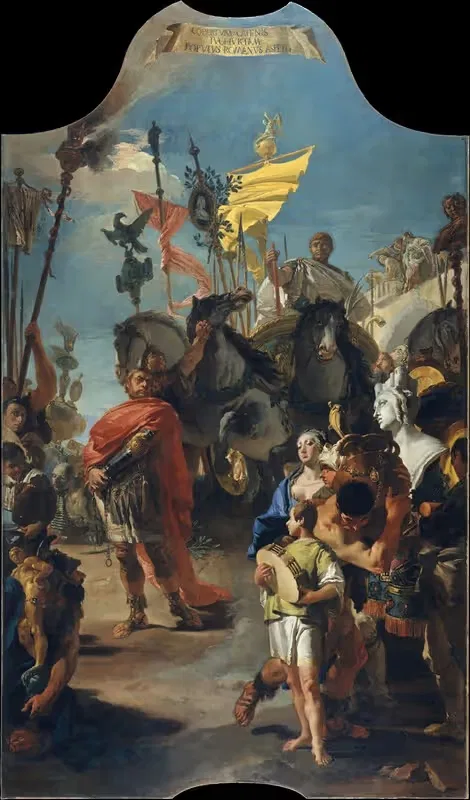 Триумф Мариуса by Джованни Баттиста Тьеполо, 1729 — digital art print download