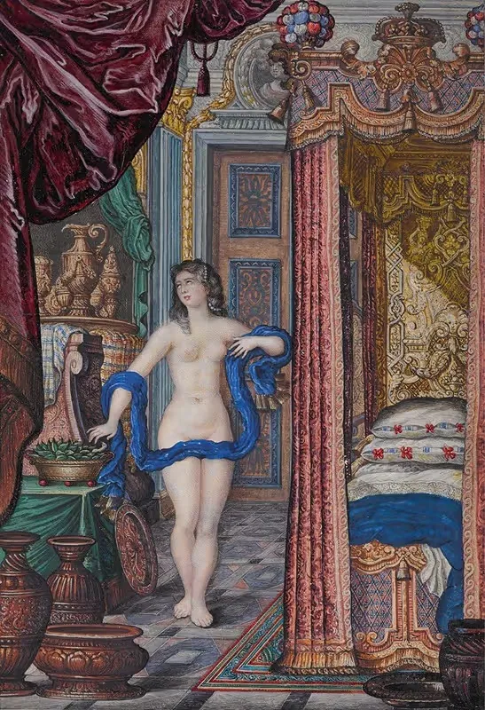 Cleopatra and the Asp in an elegant interior — Jan Berents