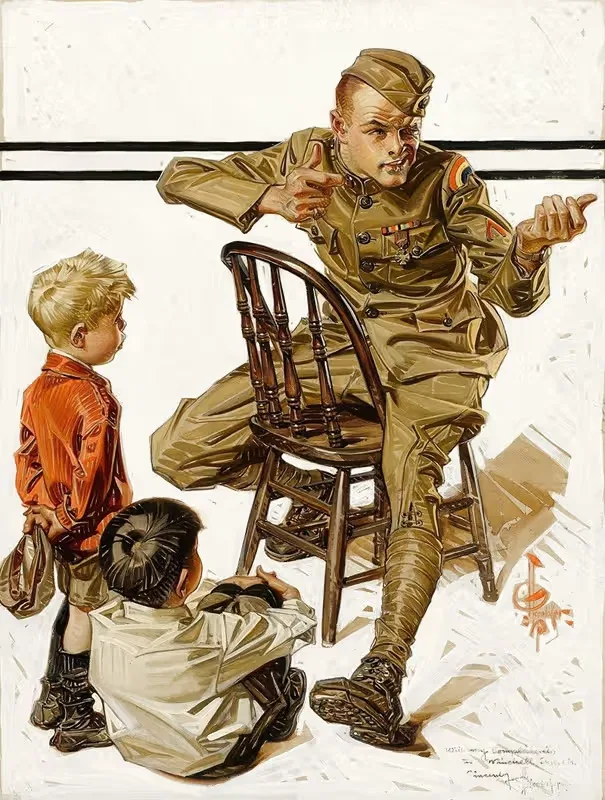 Военная история героя by Джозеф Кристиан Лейендеккер, 1919 — digital art print download