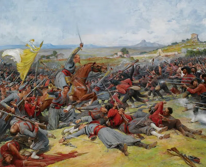 The Battle Near Mentana — Lionel Royer