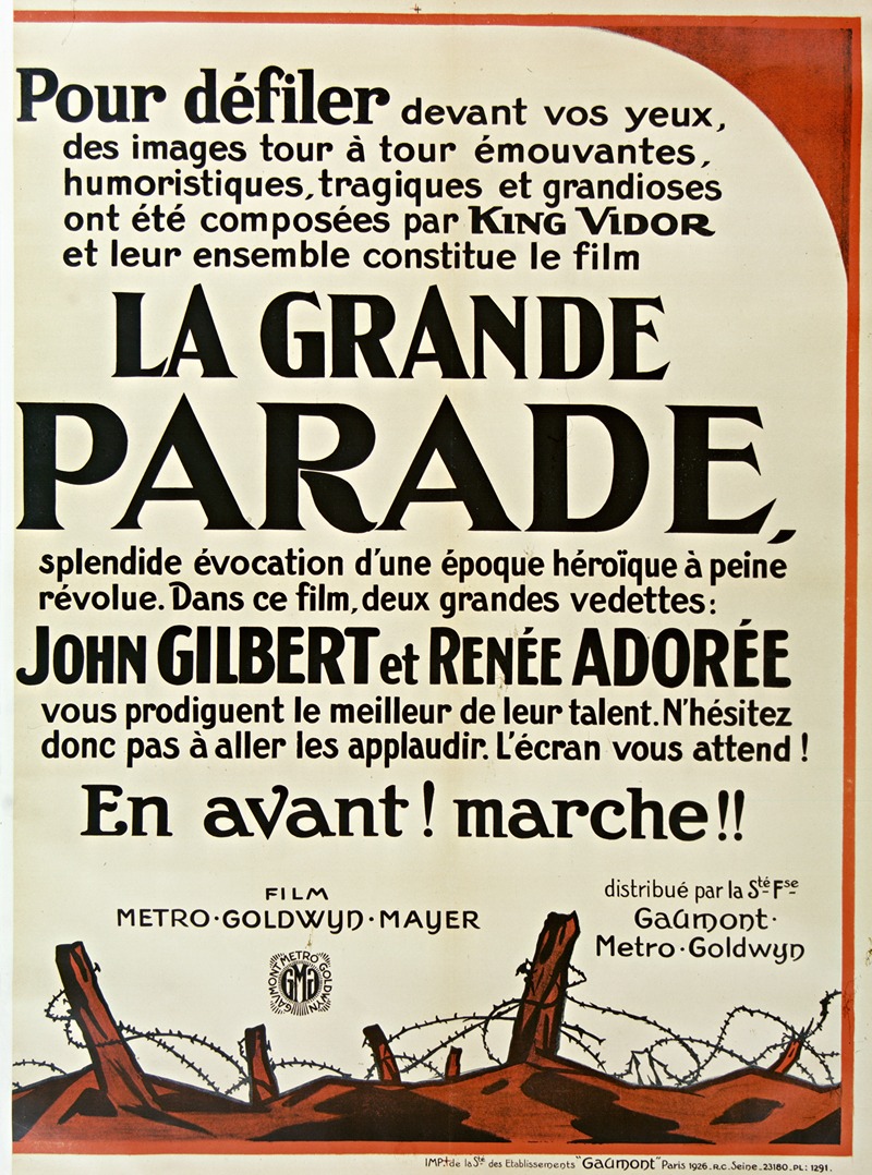la Grande Parade by Anonymous, 1926 — digital art print download